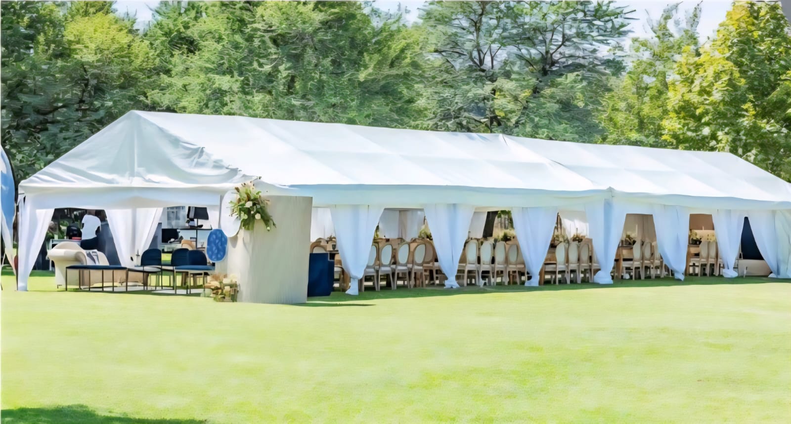 Outdoor Marquee Setup
